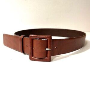 Theory Women’s Brown Leather Belt , Made in Italy